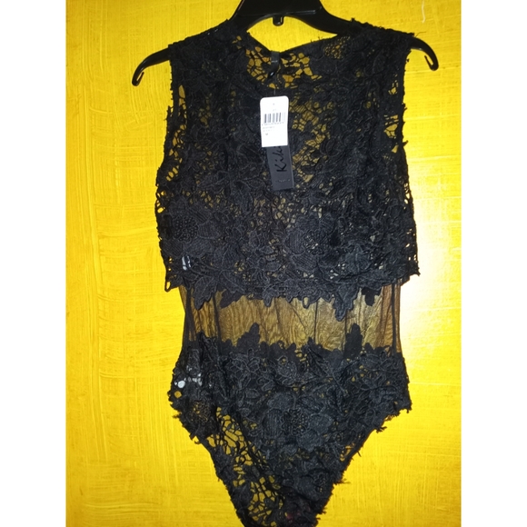 KIKI RIKI LACE ILLUSION WAIST BODYSUIT - Picture 7 of 7